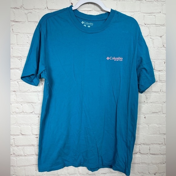Columbia PFG Short Sleeve Graphic Logo Outdoor Fishing T-shirt,‎ sz L - Picture 1 of 4